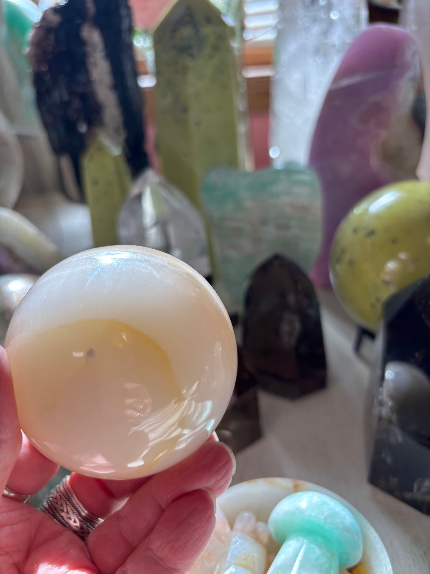 Watermelon Calcite - Sphere - Pakistan