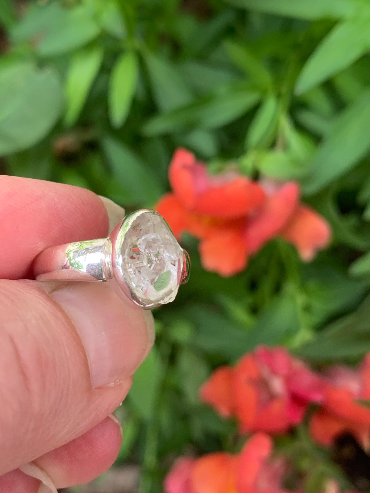 Herkimer Diamond Ring size 5.5