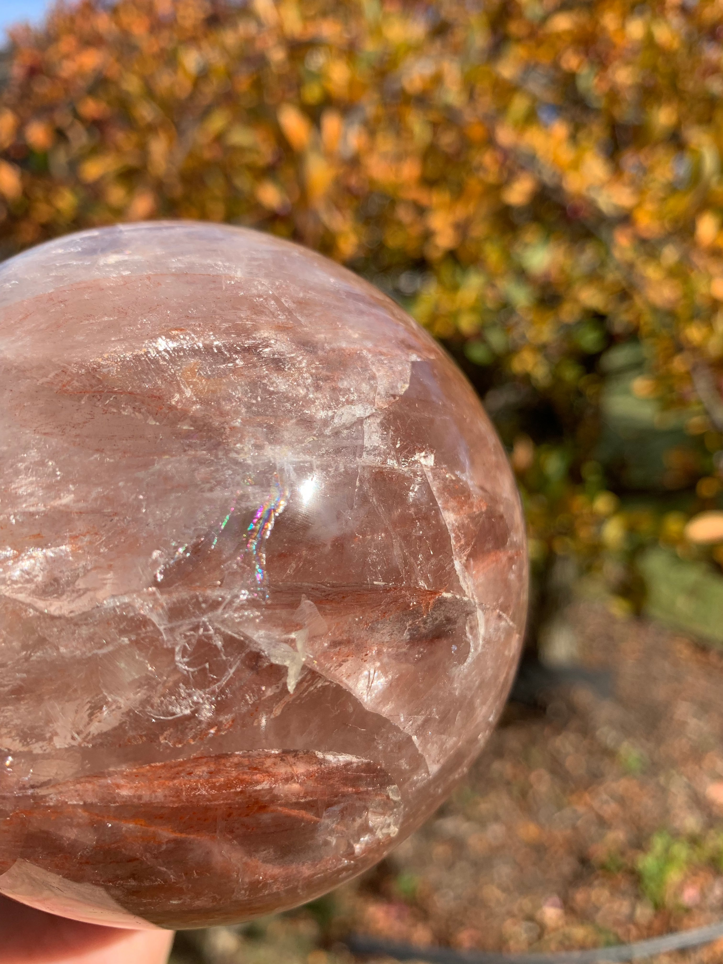 Fire Quartz Sphere