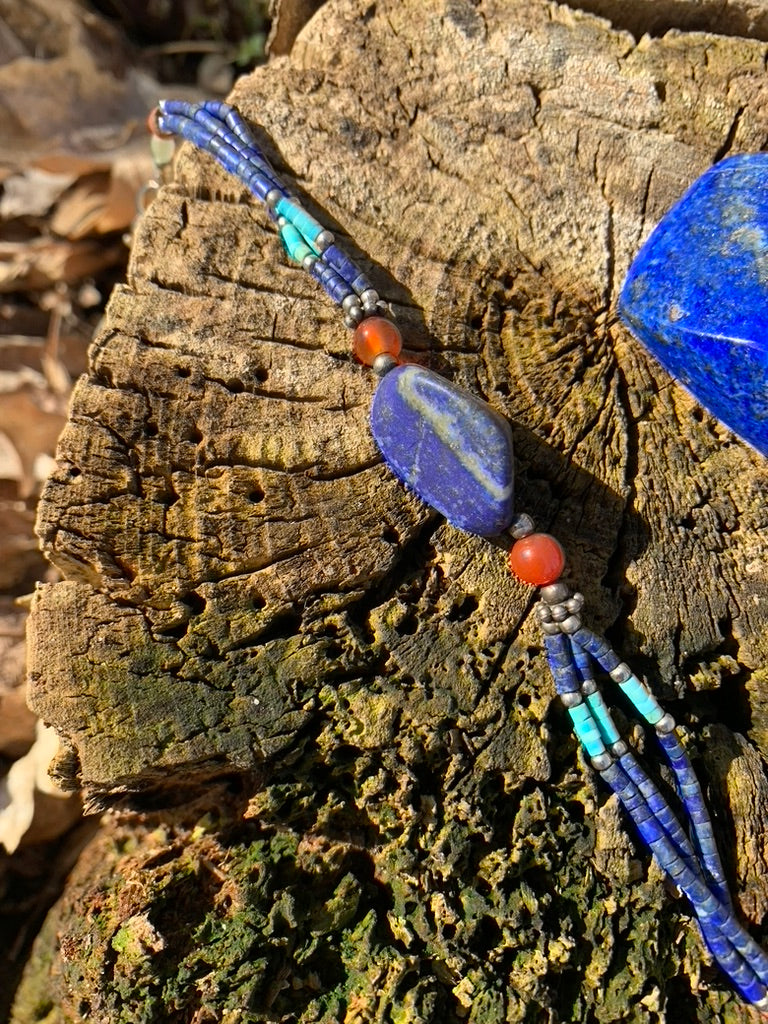 Lapis Lazuli and Turquoise bracelet - Afghanistan