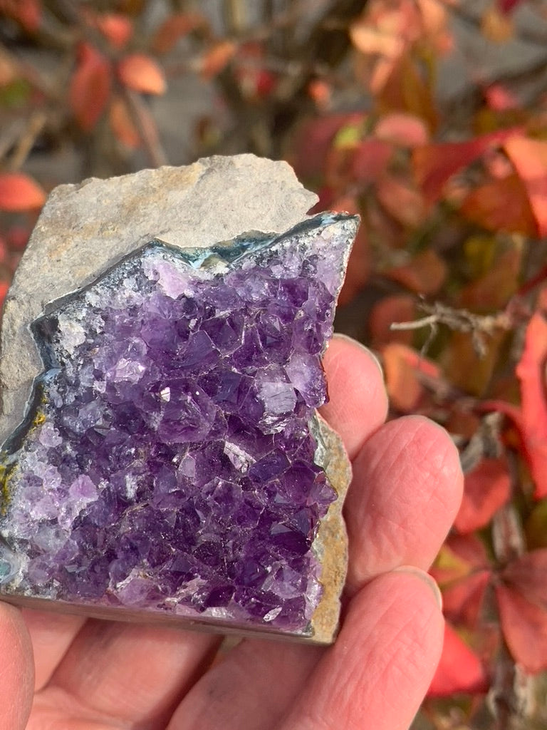 Amethyst Cluster cut bottom