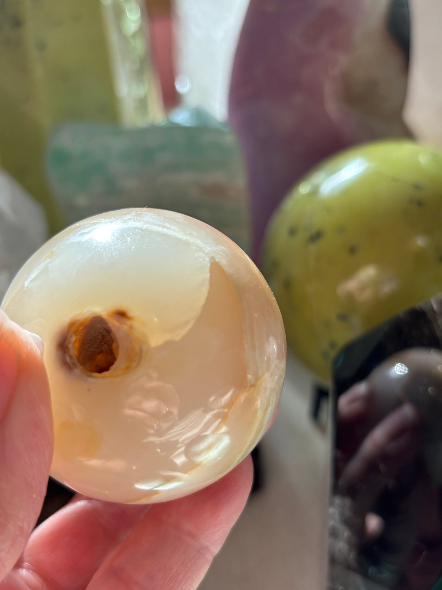 Watermelon Calcite - Sphere - Pakistan