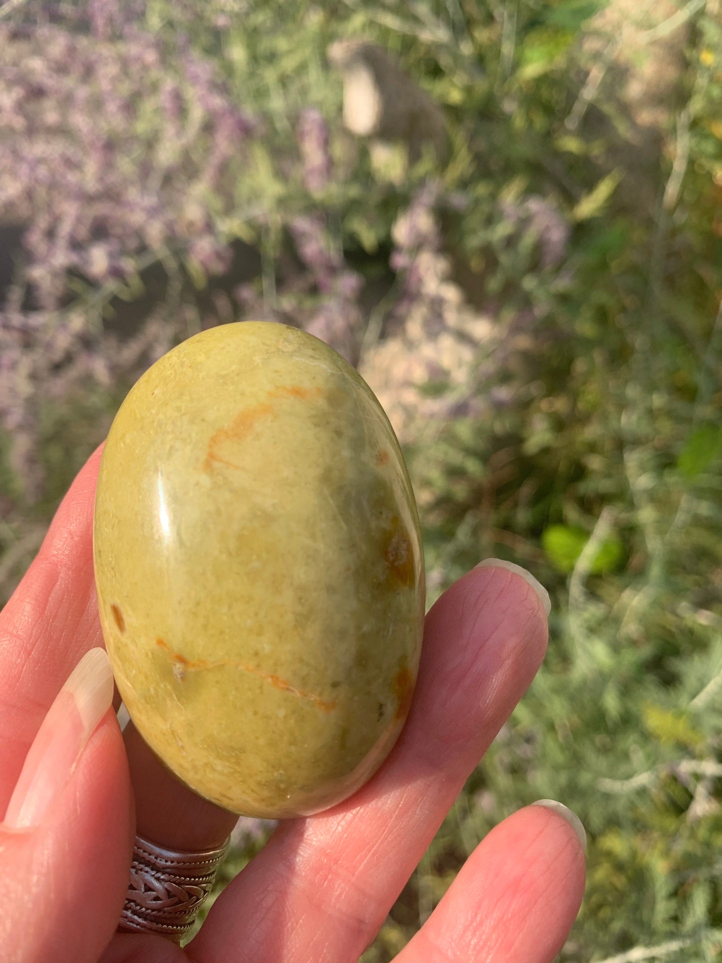 Green Opal Palm Stone