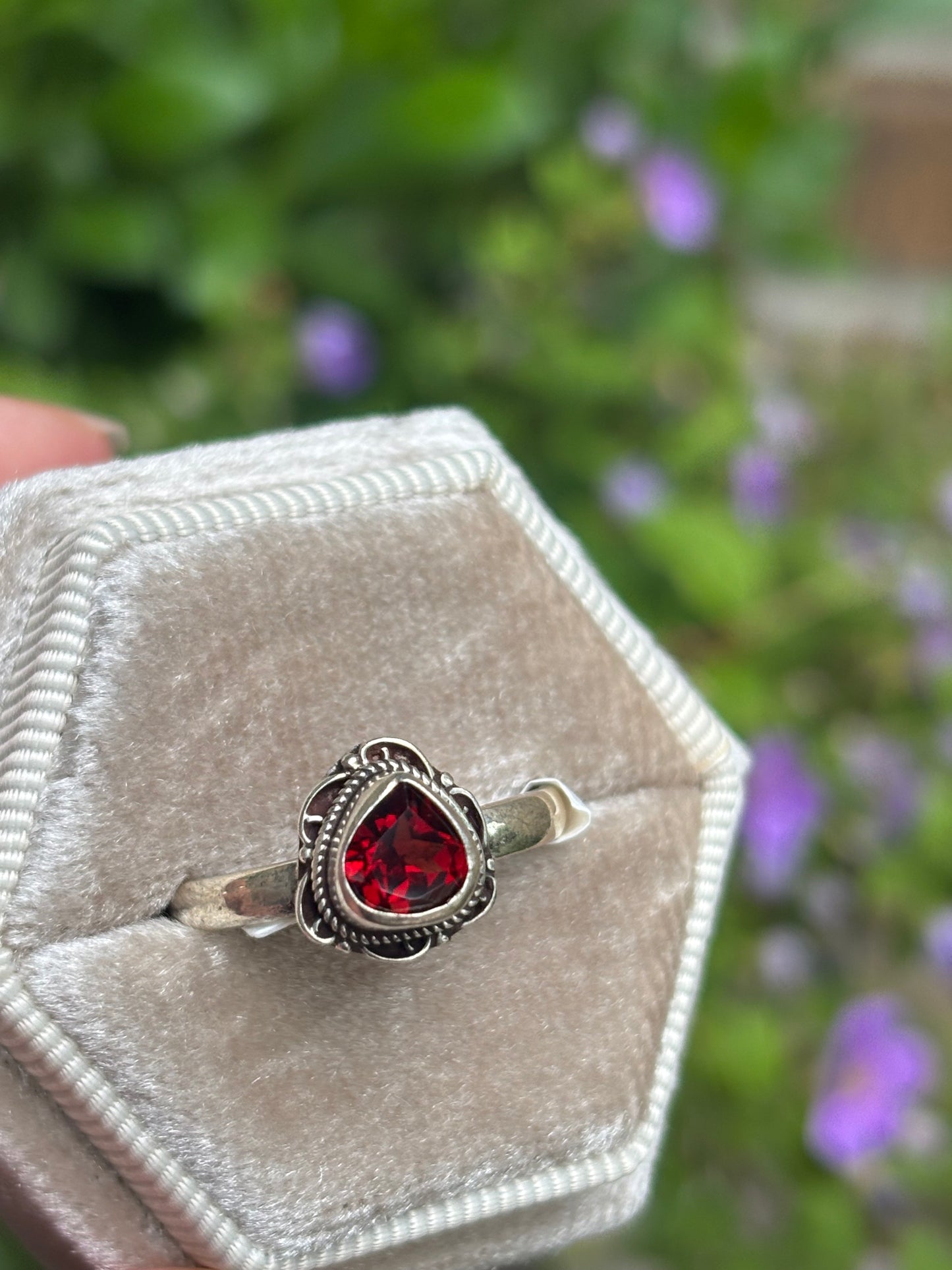 Garnet Ring size 7.5