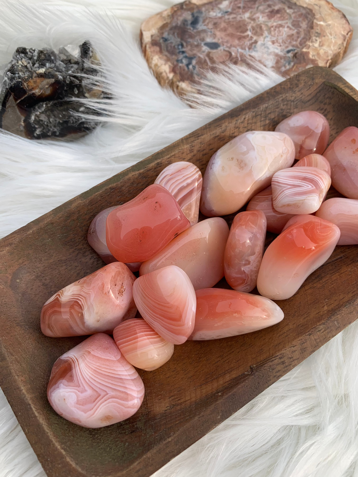 Peach Botswana Agate - tumble bundle