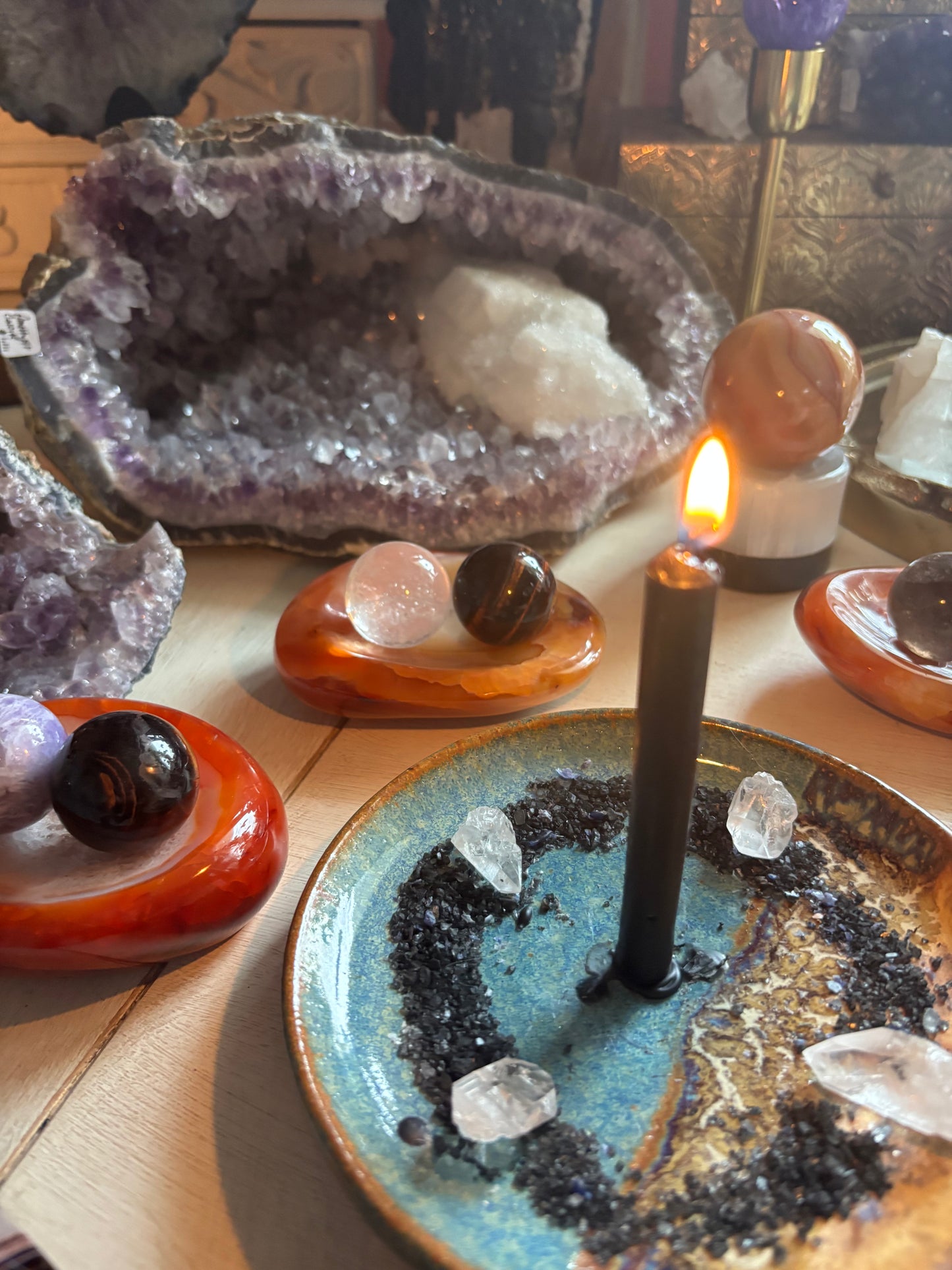 Amethyst Cluster with Calcite Geode | Brazil