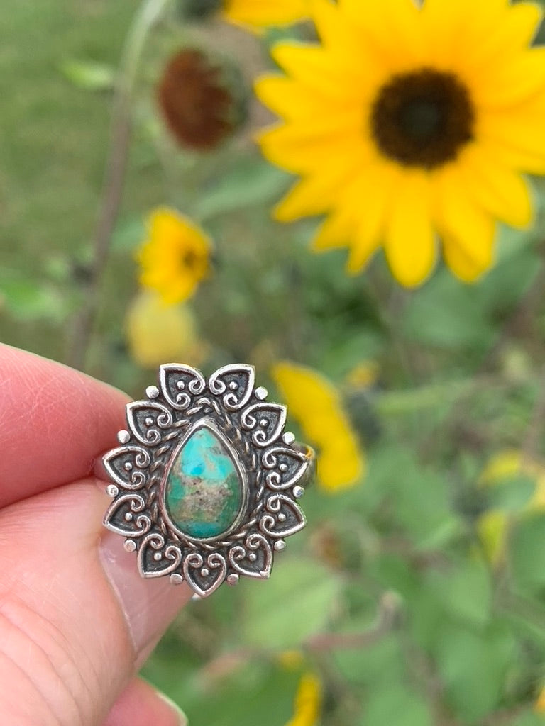 Turquoise Ring size 8