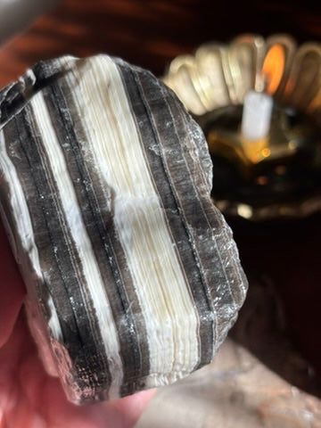 Zebra Calcite natural