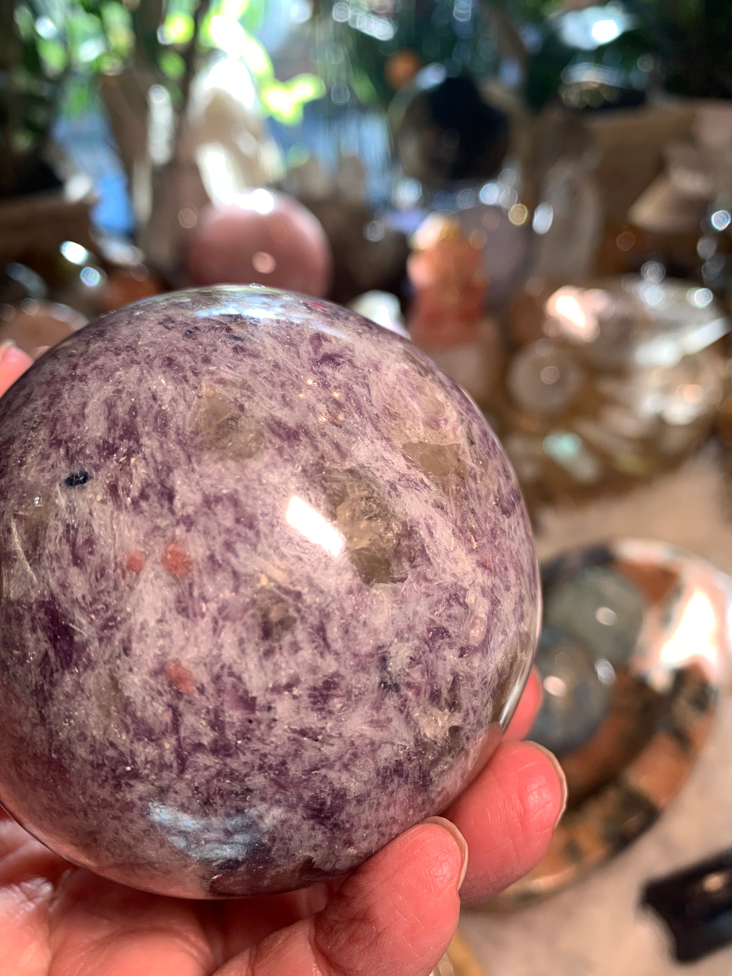 Pegmatite - Unicorn Stone Sphere - Madagascar