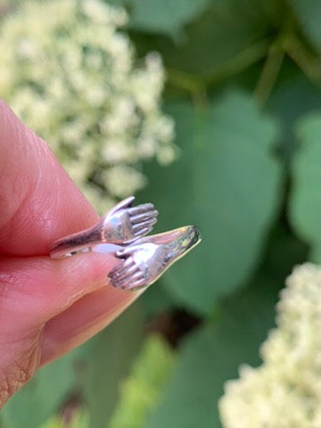 Healing Hands Sterling Silver Ring