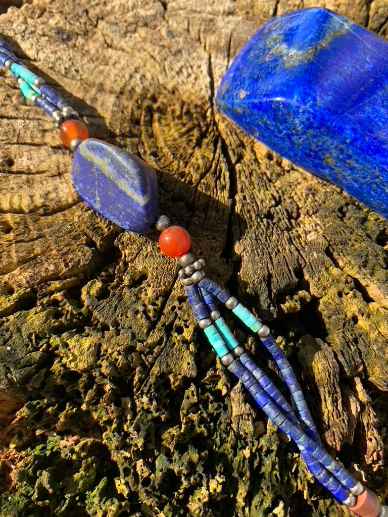 Lapis Lazuli and Turquoise bracelet - Afghanistan