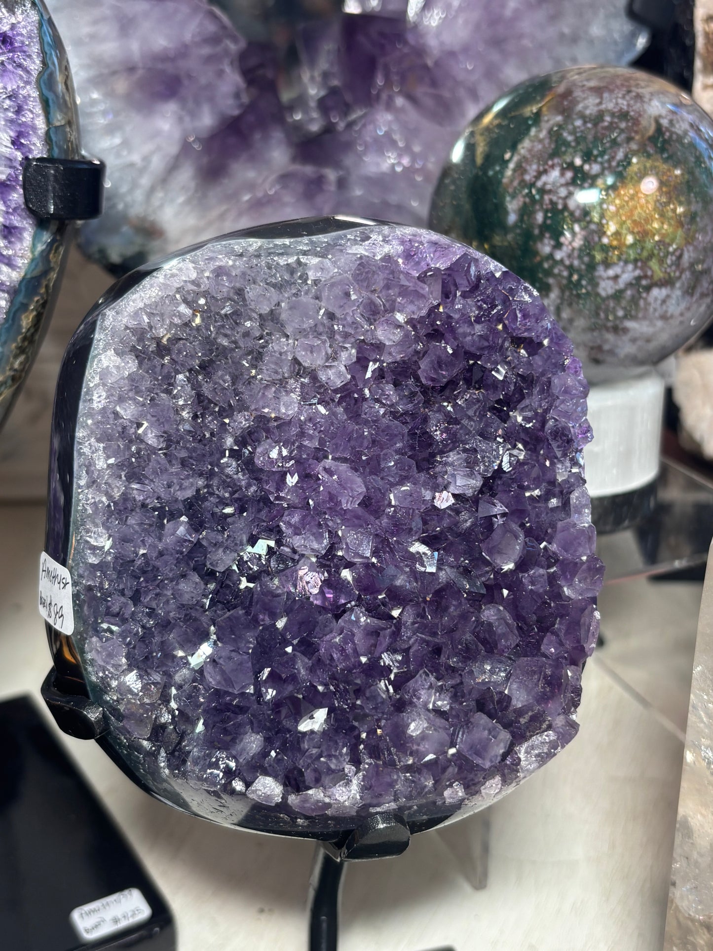 Amethyst Cluster on stand - Brazil