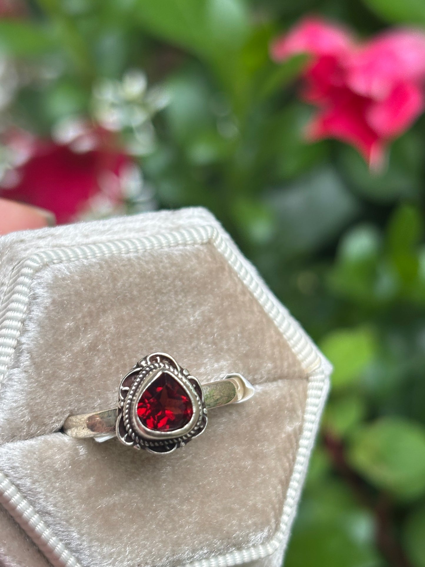 Garnet Ring size 7.5