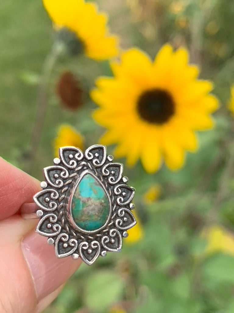 Turquoise Ring size 8