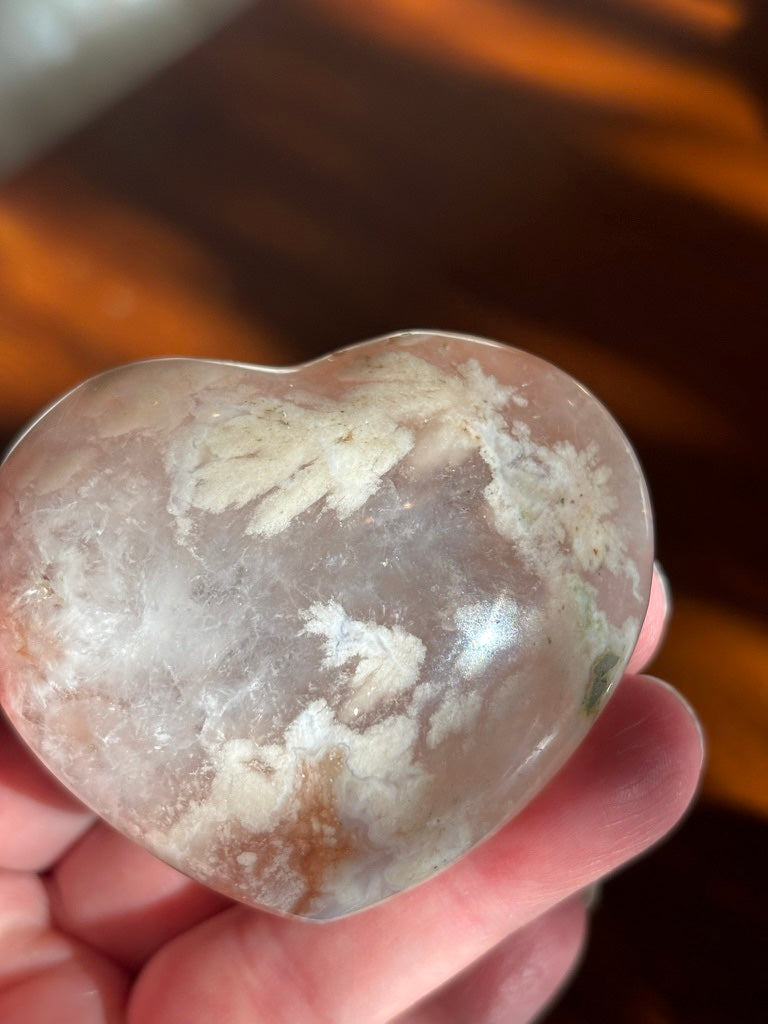 Flower Agate - Heart | Madagascar