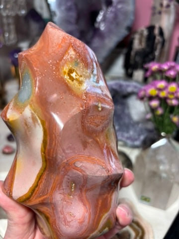 Polychrome Jasper Flame | Madagascar