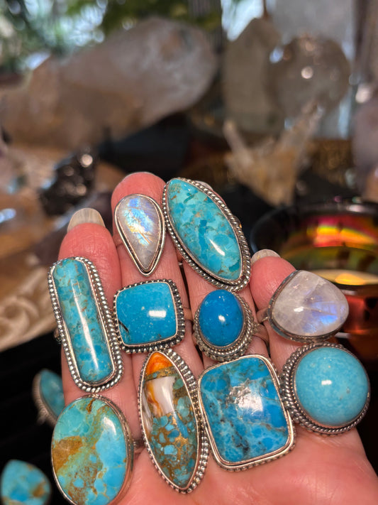 Turquoise Ring size 9