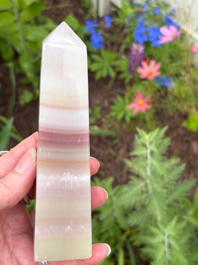 Watermelon Calcite - Tower - Pakistan