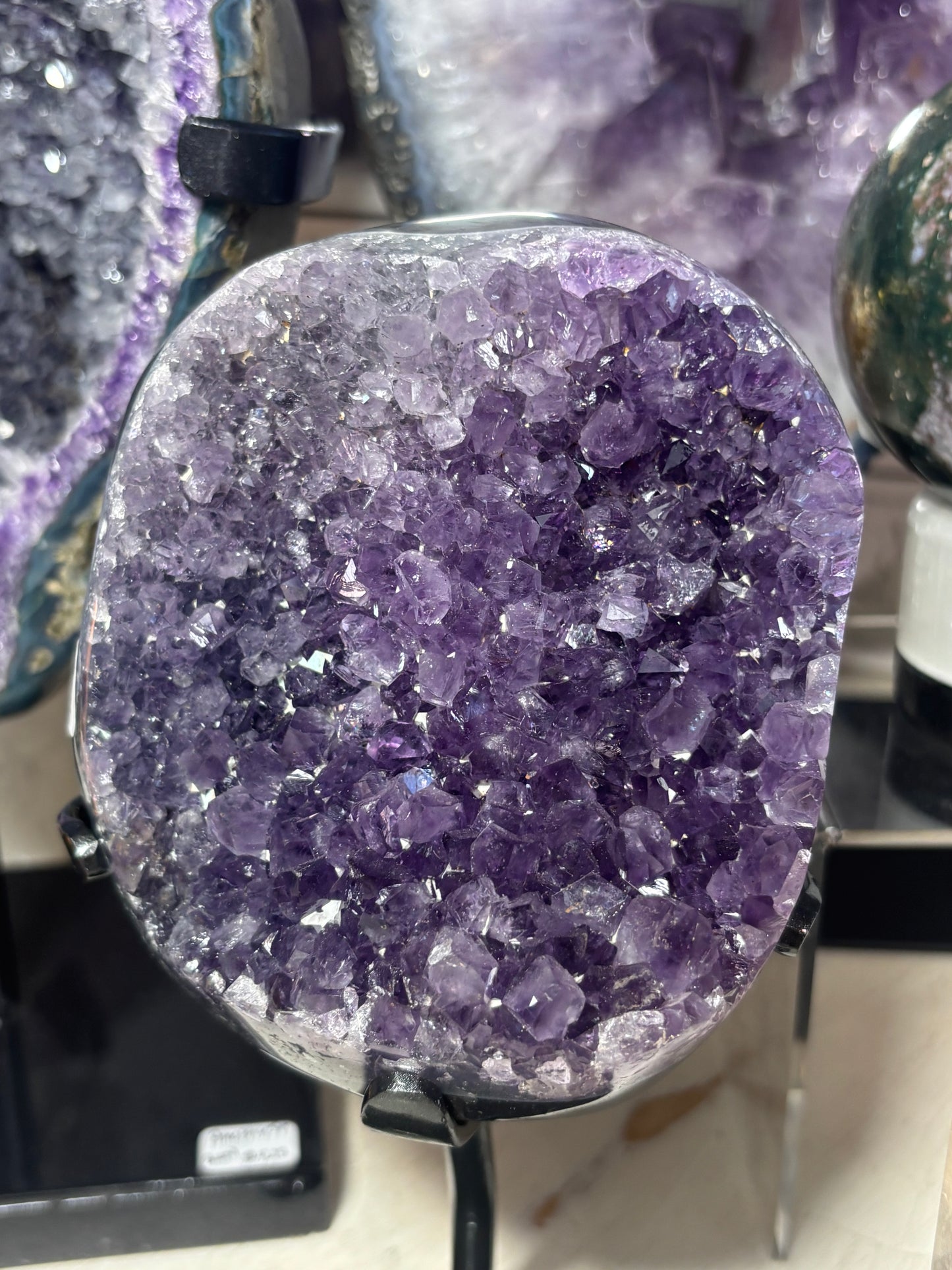Amethyst Cluster on stand - Brazil
