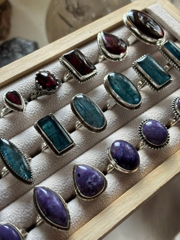 Teal Kyanite Ring size 6