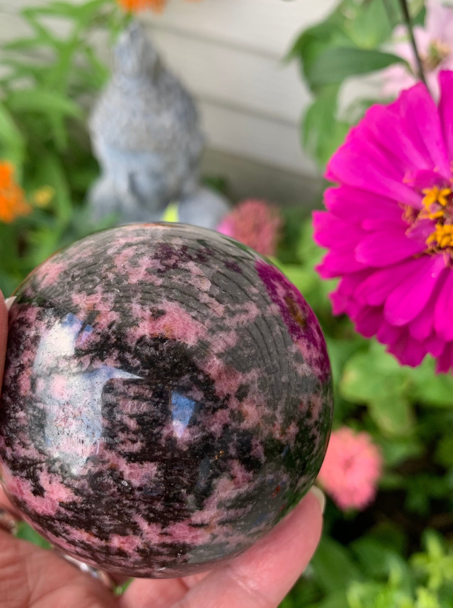 Rhodonite Sphere - Madagascar