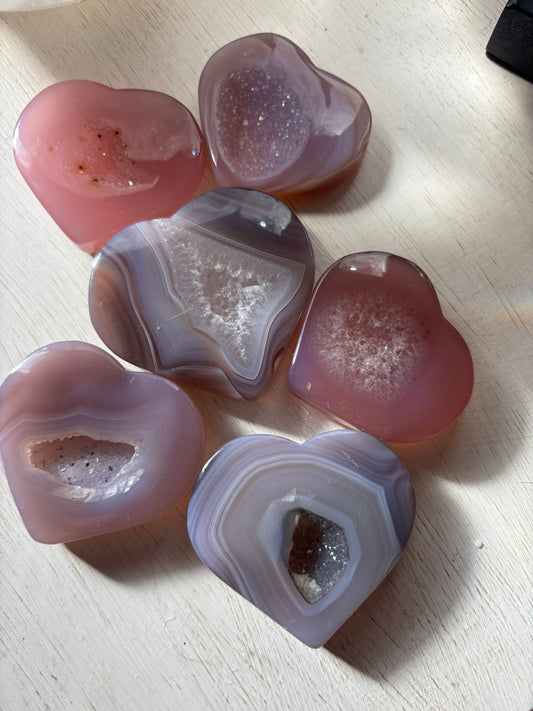 Druzy Agate - Heart