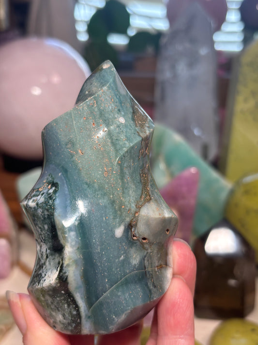 Sea Jasper - Flame - Madagascar