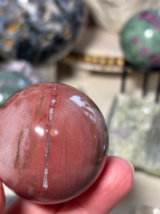 Petrified Wood Sphere - Madagascar