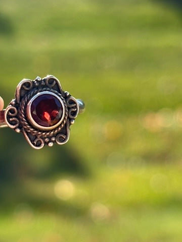 Rhodolite Garnet Ring size 8
