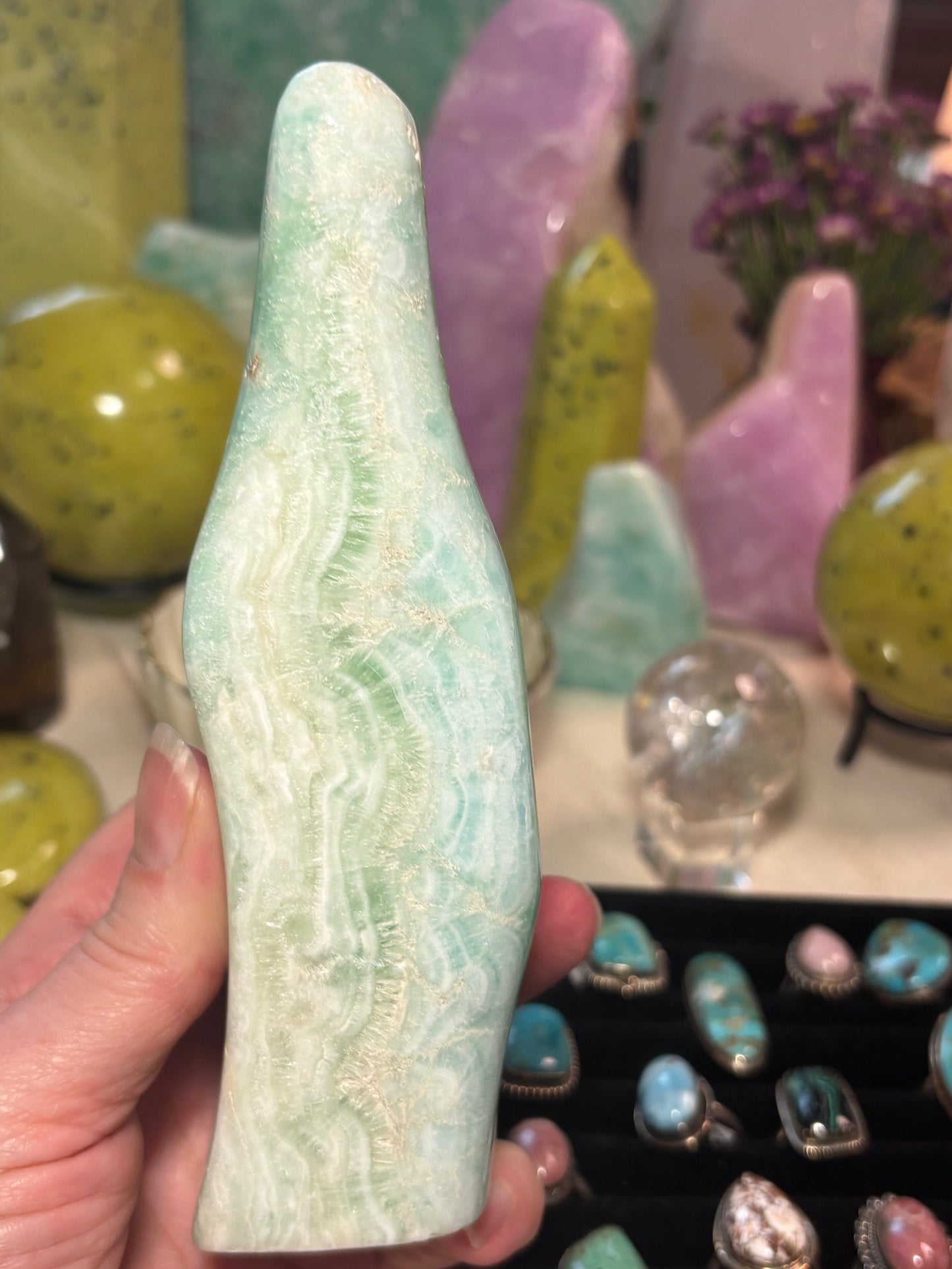 Caribbean Calcite - Free Form - Pakistan