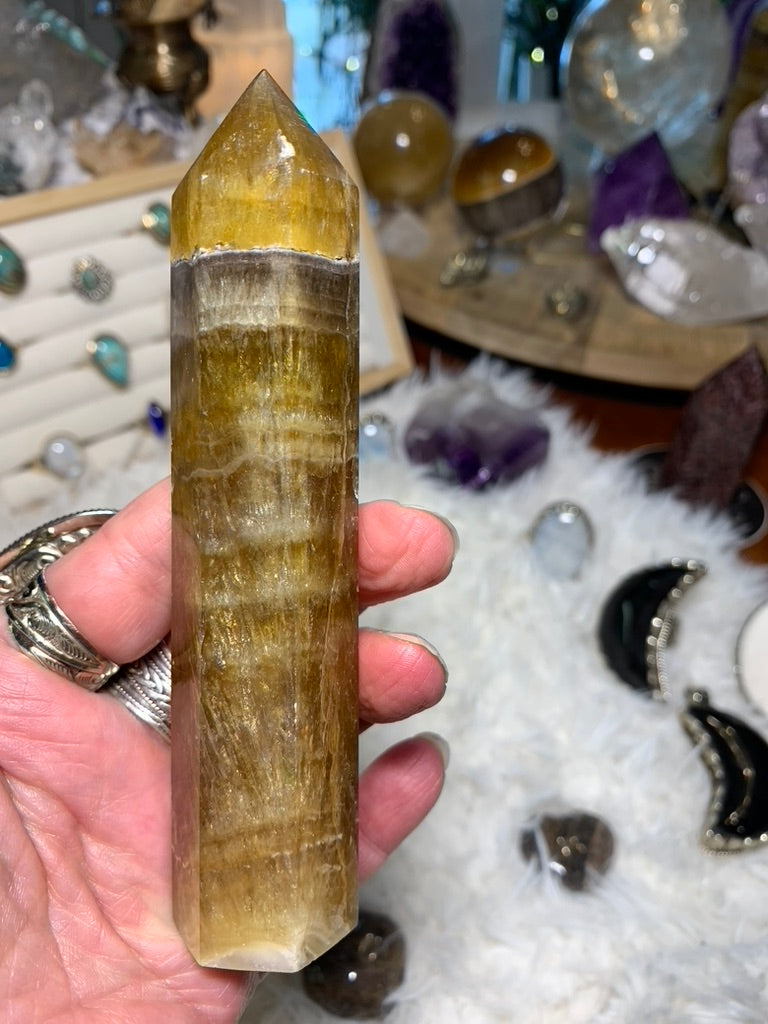 Yellow Fluorite tower