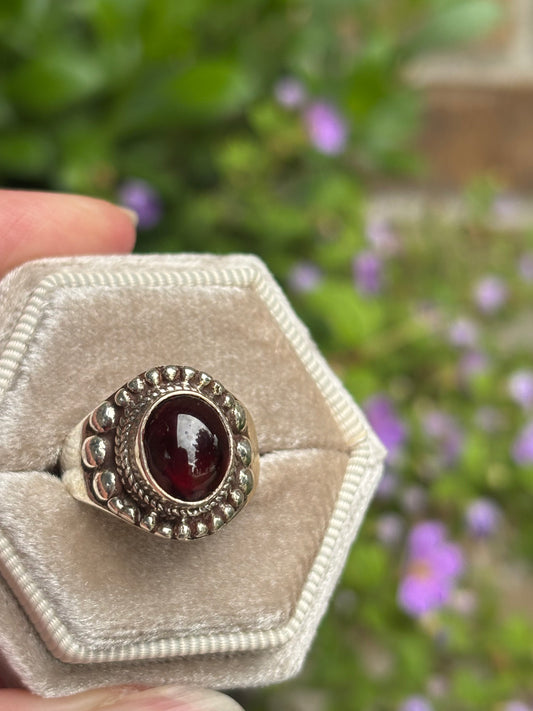 Rhodolite Garnet Ring size 7