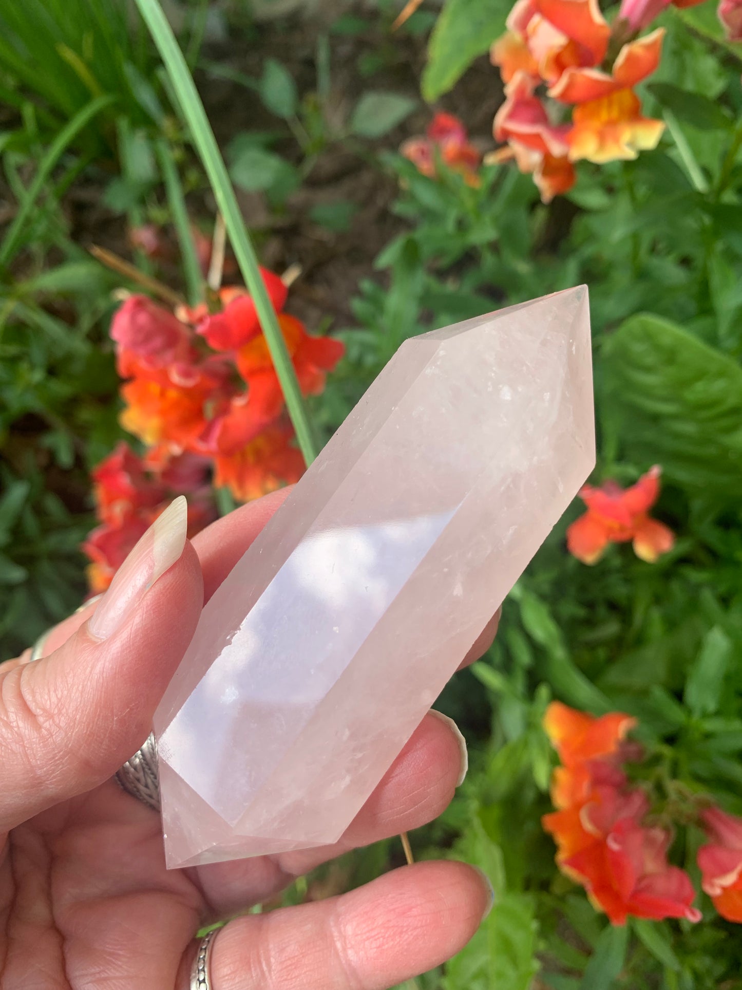 Rose Quartz Double Terminated Wand