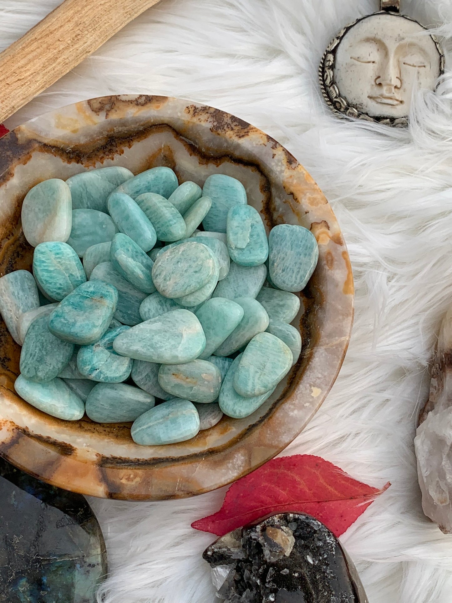 Amazonite - Tumble | Flat