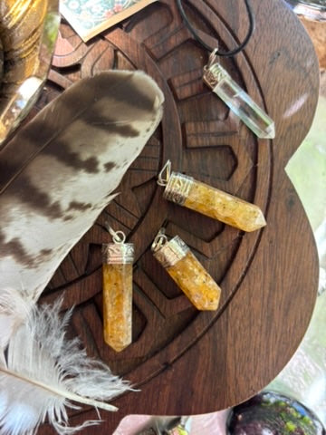Golden Healer Quartz pendant