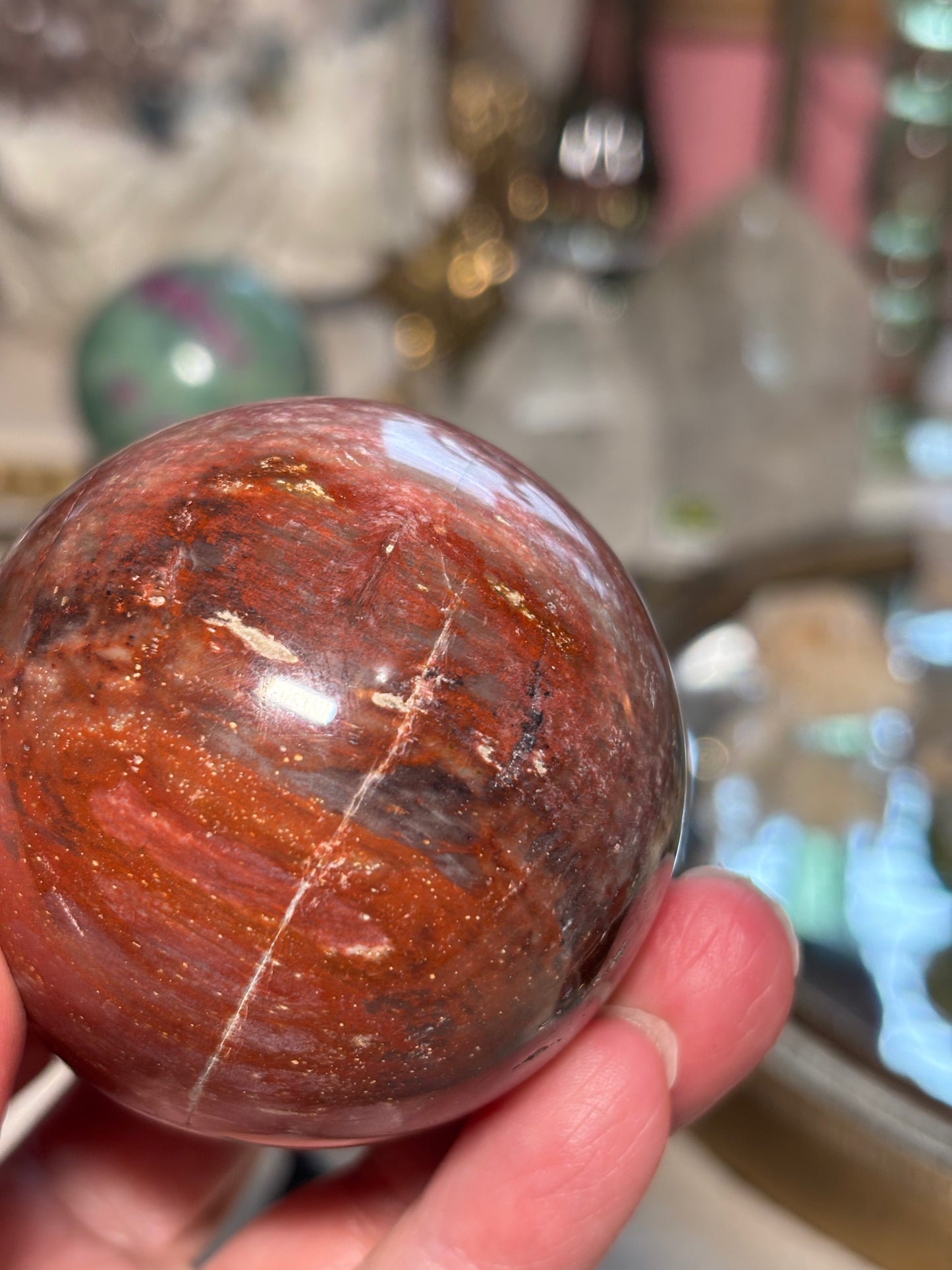Petrified Wood Sphere - Madagascar