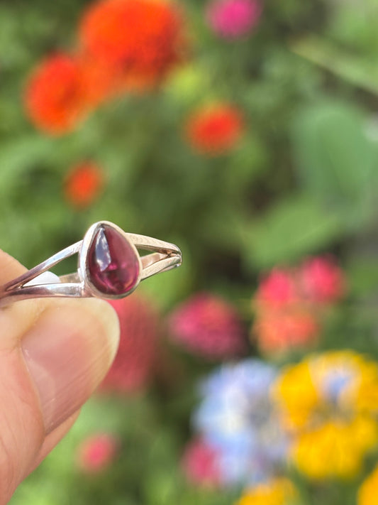 Pink Tourmaline Ring size 8.5