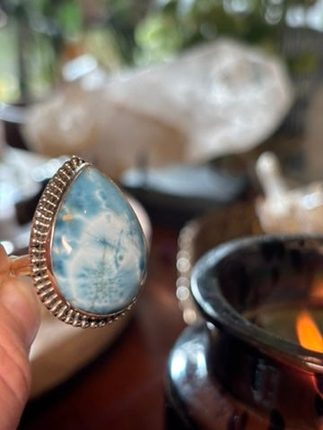 Larimar Ring Size 6.25