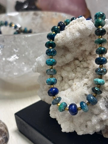 Lagoon — Chrysocolla and Lapis Lazuli