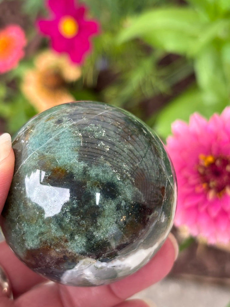 Moss Agate - Sphere