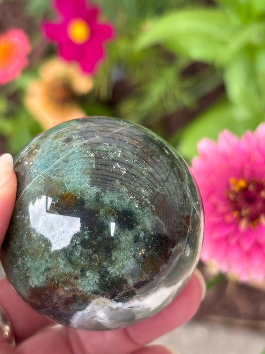 Moss Agate - Sphere