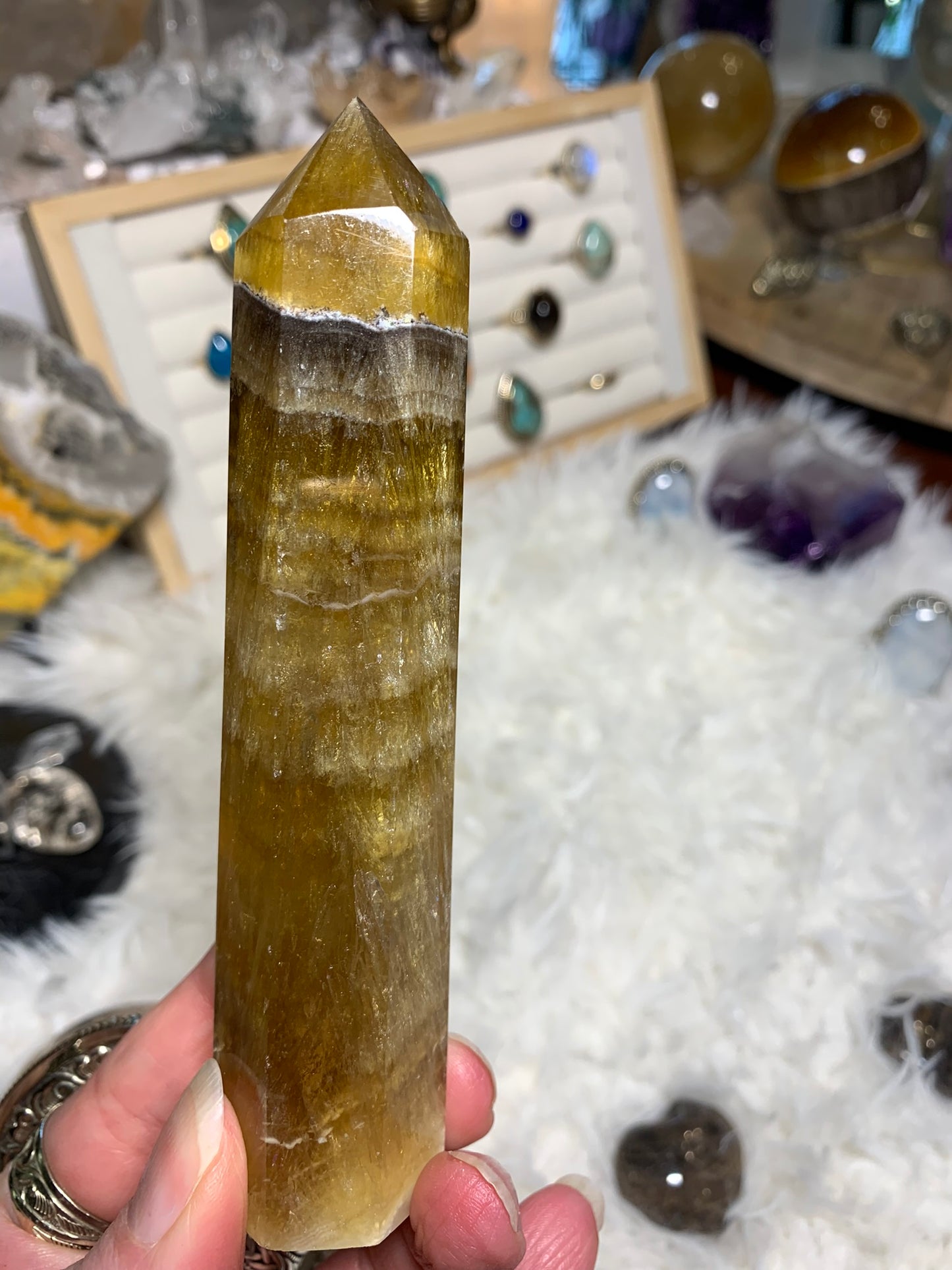 Yellow Fluorite tower