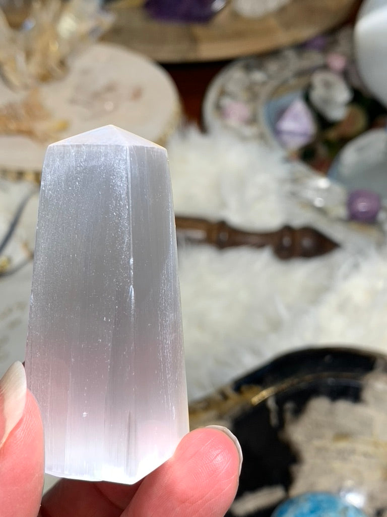 Selenite Obelisk