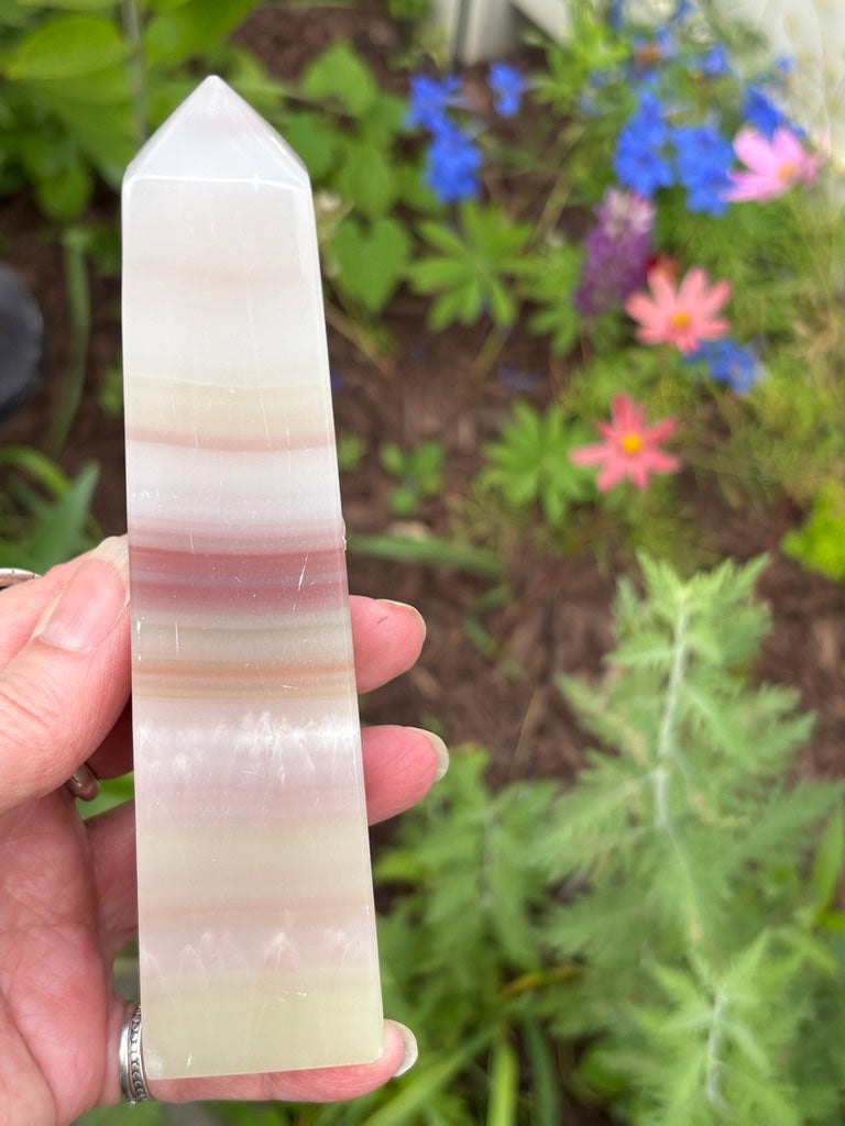 Watermelon Calcite - Tower - Pakistan