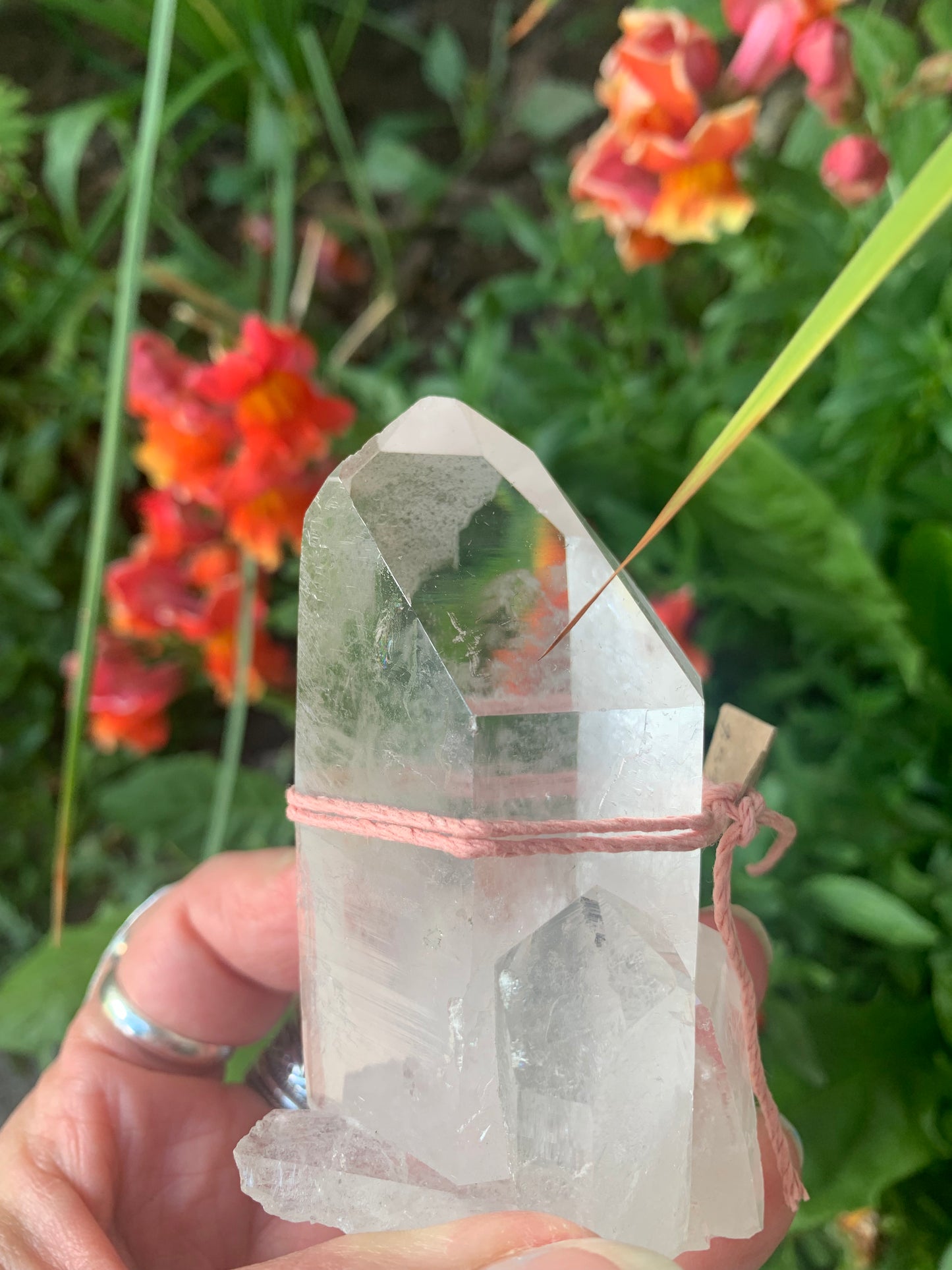 Rainbow Quartz Cluster