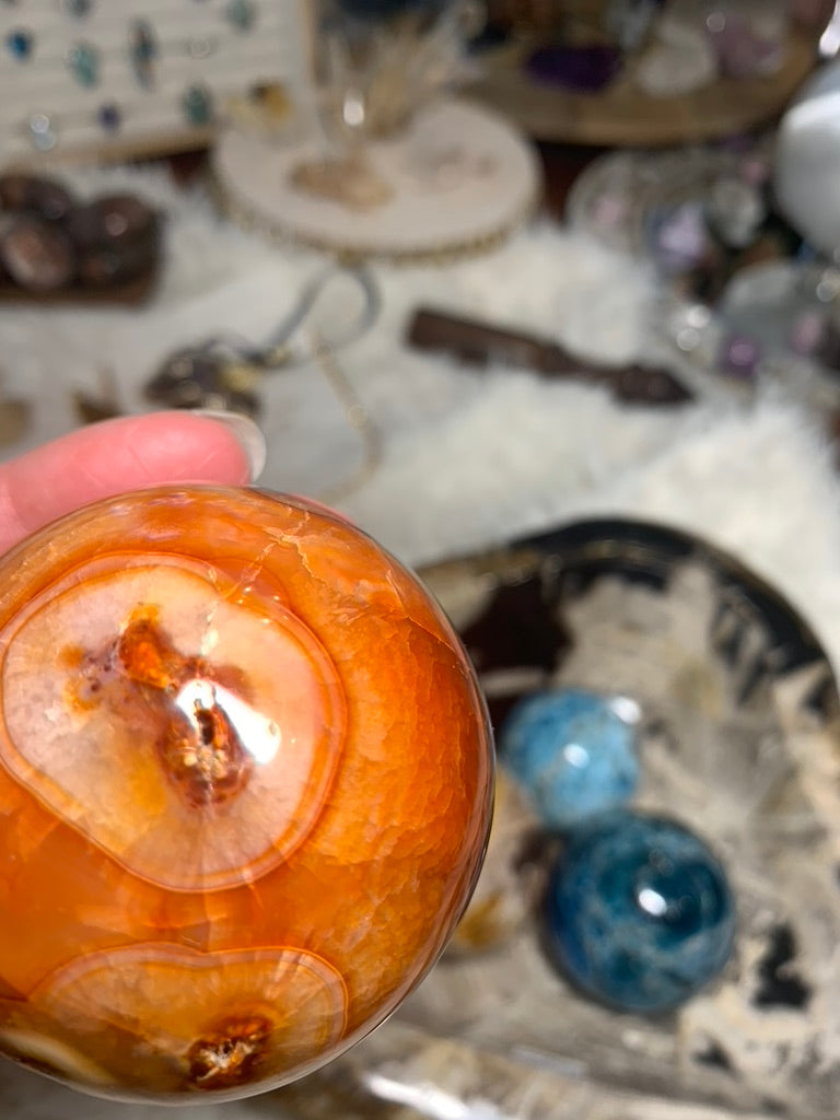 Carnelian Sphere - Madagascar