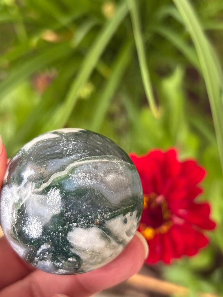 Moss Agate - Sphere