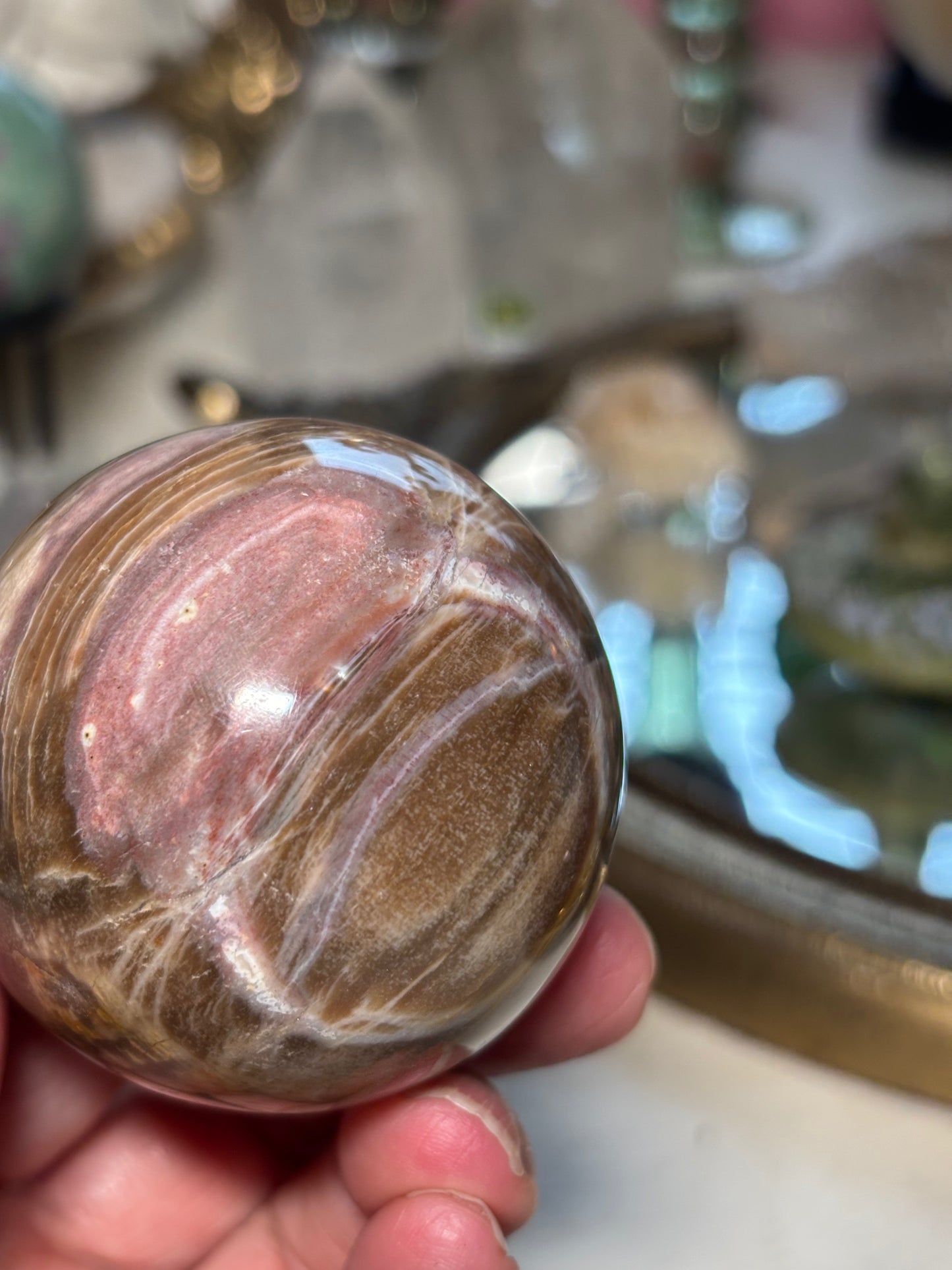 Petrified Wood Sphere - Madagascar