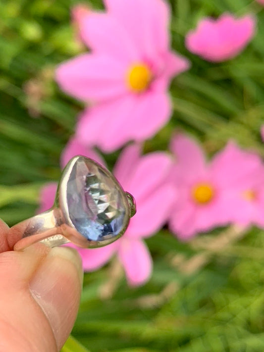 Blue Fluorite Ring size 5.5