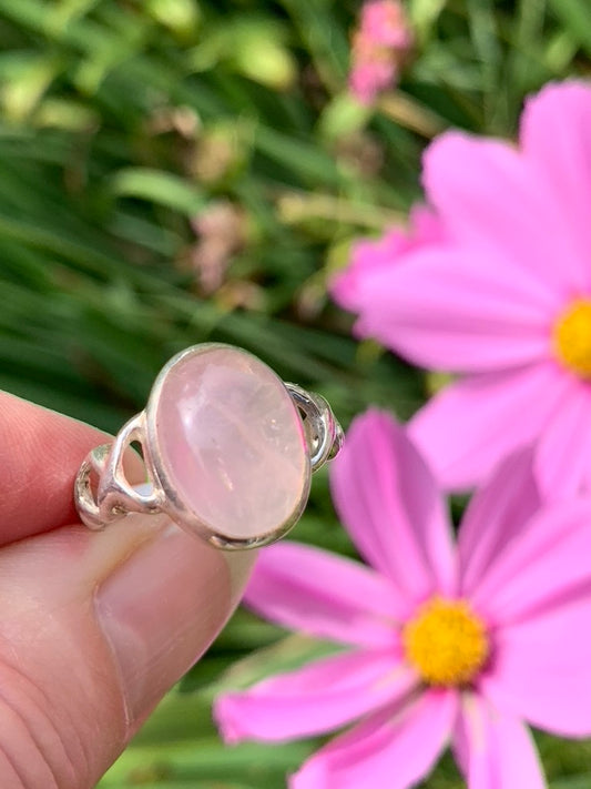 Rose Quartz Ring size 8